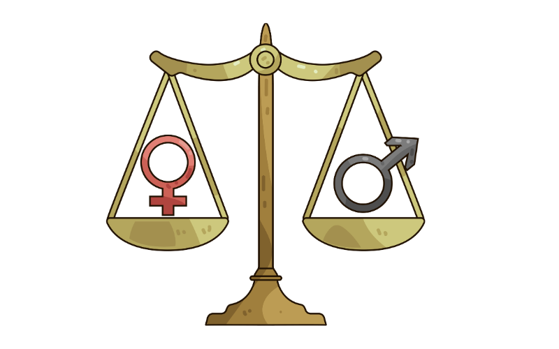 Waage mit 1x Zeichen Frau und 1x Zeichen Mann,  Reiki, Niedernberg bei Aschaffenburg, Elke Maria Becker